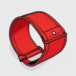 red leather armband image